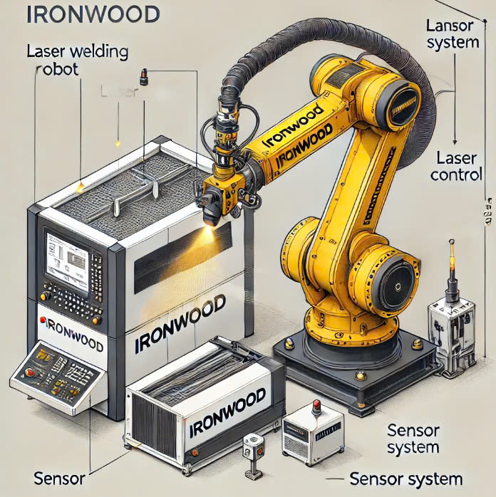 Cấu tạo robot hàn laser