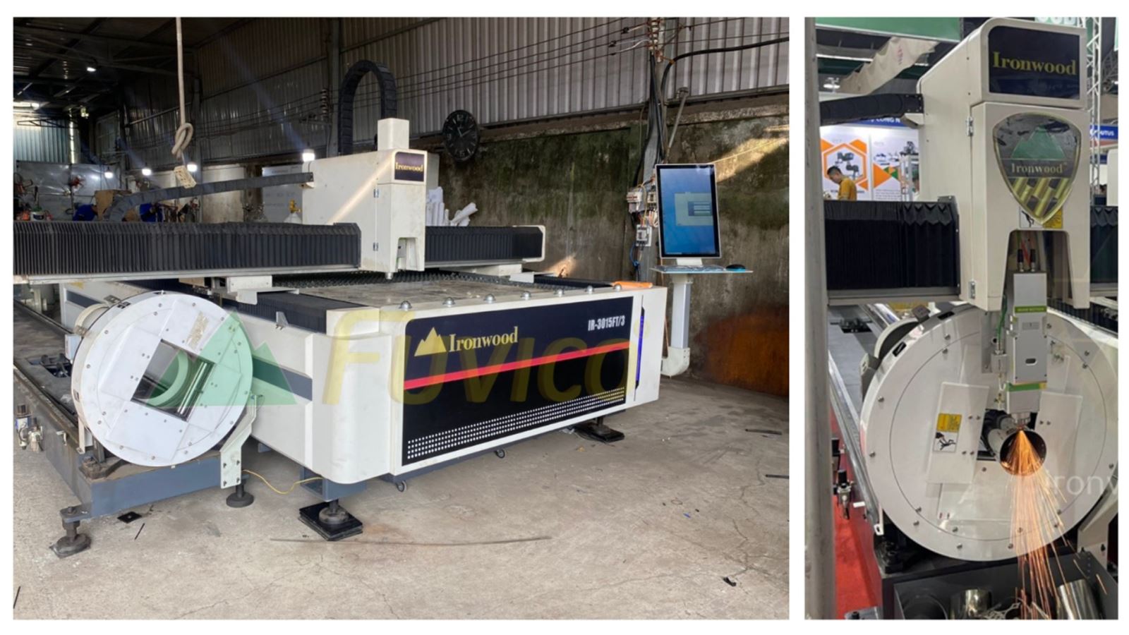 Máy Cắt ống Laser CNC Khổ Lớn