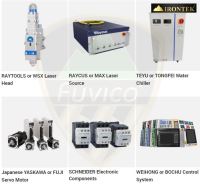 Máy cắt Cnc Laser tải nặng 3000x1500MM Công suất 3000w IRONTEK 9916