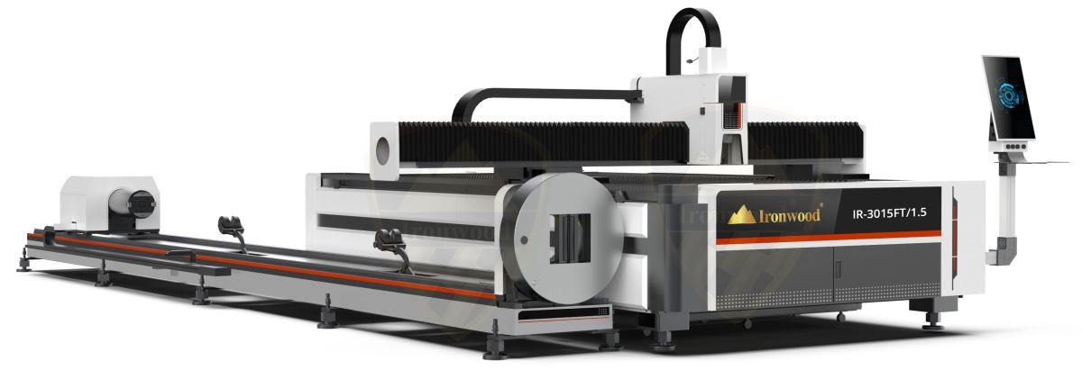 COMBO MÁY CẮT LASER FIBER CNC 1500X3000MM KẾT HỢP CẮT ỐNG / HỘP / TẤM  (1500W)