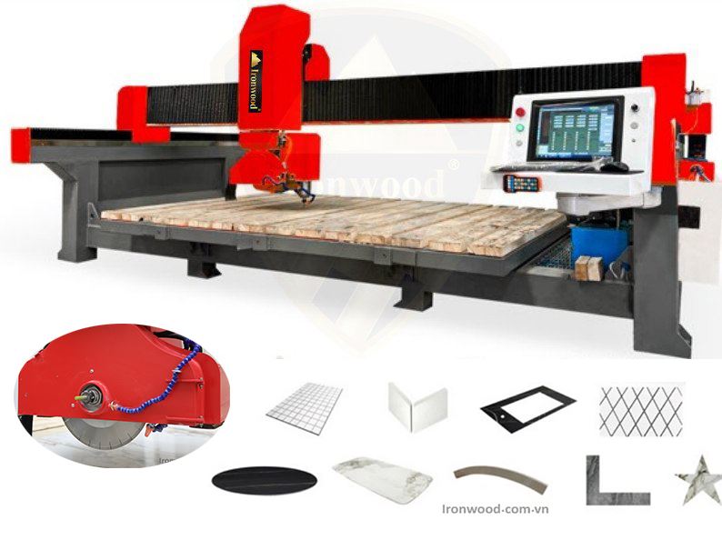 MÁY CẮT ĐÁ CNC 5 TRỤC OPTION TRỤC ROUTER