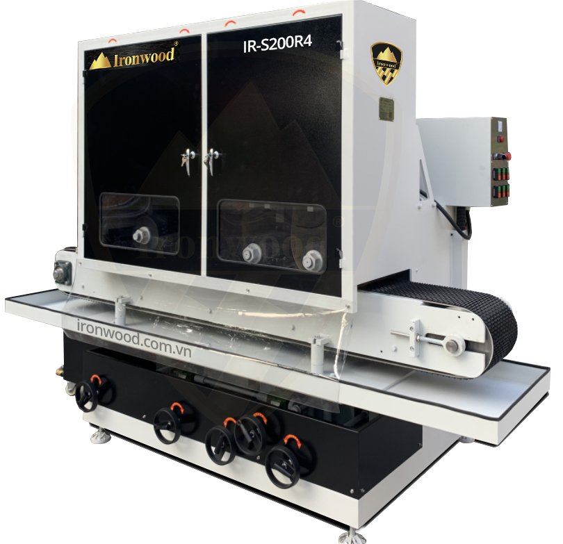 MÁY CHÀ NHÁM NƯỚC KIM LOẠI 4 TRỤC