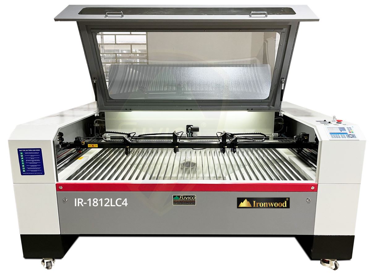 MÁY CẮT KHẮC LASER CO2 CNC 4 ĐẦU 1800MM