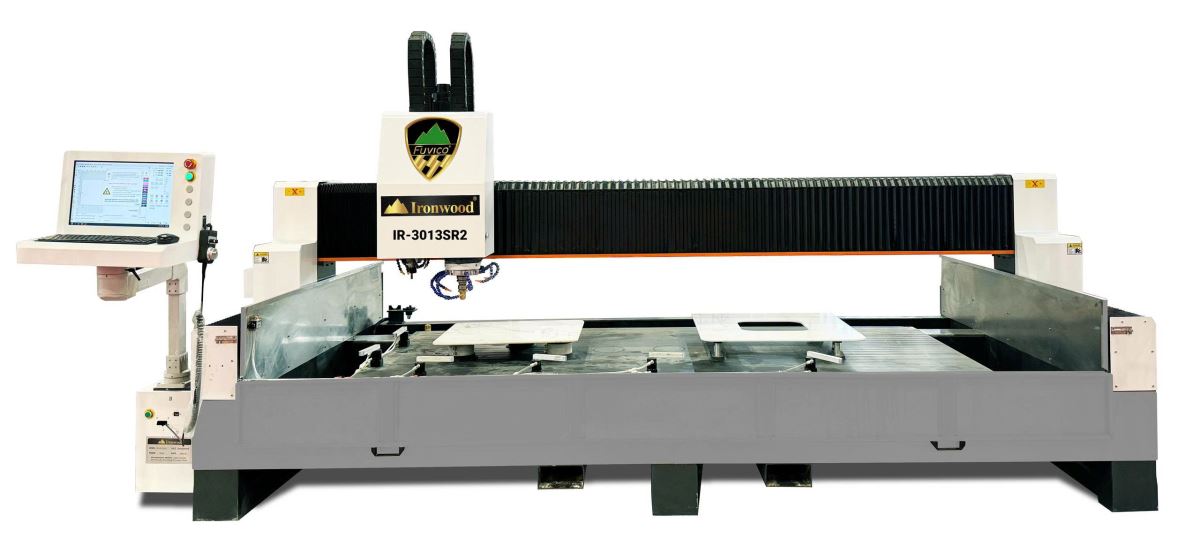 MÁY CẮT VÀ PHAY ĐÁ CNC 2 TRỤC DAO 3000MM